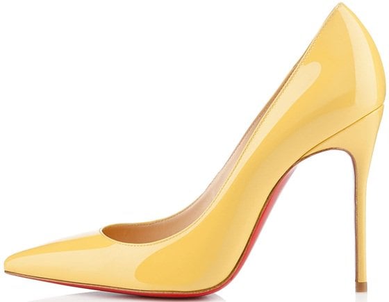 christian louboutin decollete yellow2