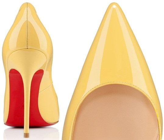 christian louboutin decollete yellow4-horz