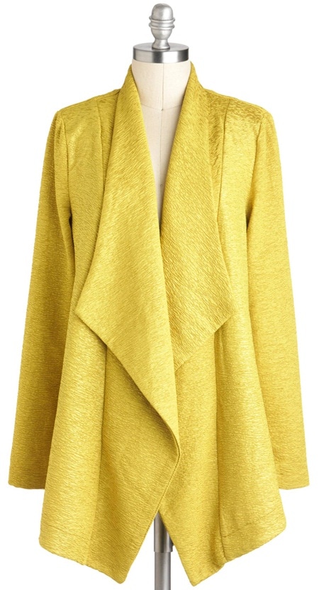 Mink Pink Let's Call a Chartreuse Jacket