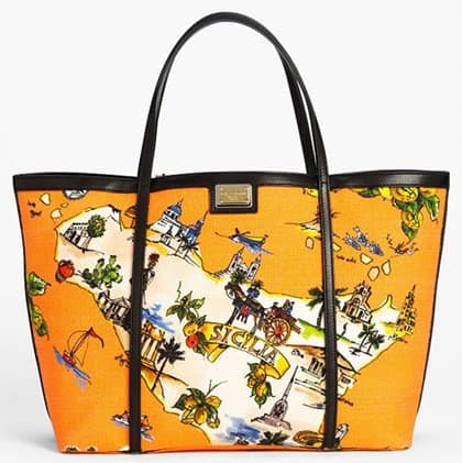 Dolce & Gabbana "Miss Escape" Tote in Stampa Sicilia