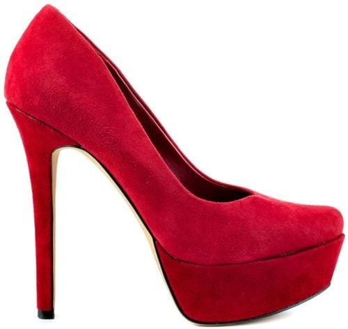 Jessica Simpson Waleo Pump in Ruby Suede