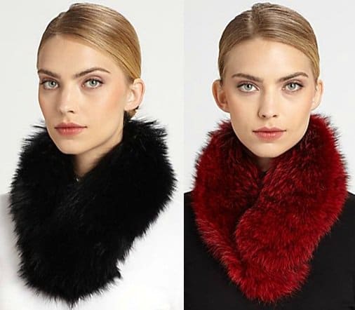 Sherry Cassin Classic Fur Clip Collar