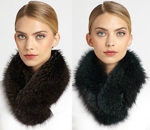 Sherry Cassin Classic Fur Clip Collar