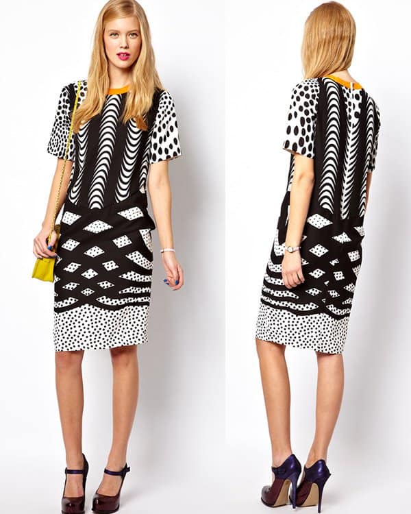 Spotlight on style: ASOS monoclash print T-shirt dress - a bold fashion statement at $93.25