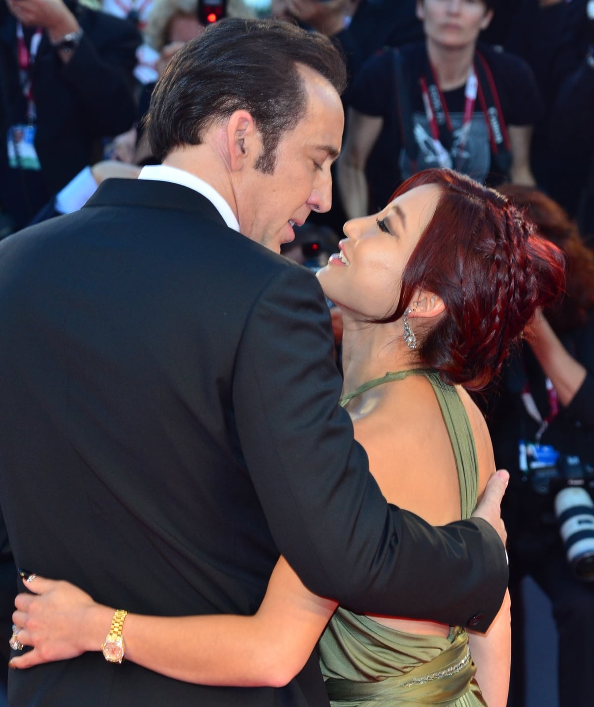 Nicolas Cage and Alice Kim met while she was working as a waitress, and were married from 2004 until their separation in 2016