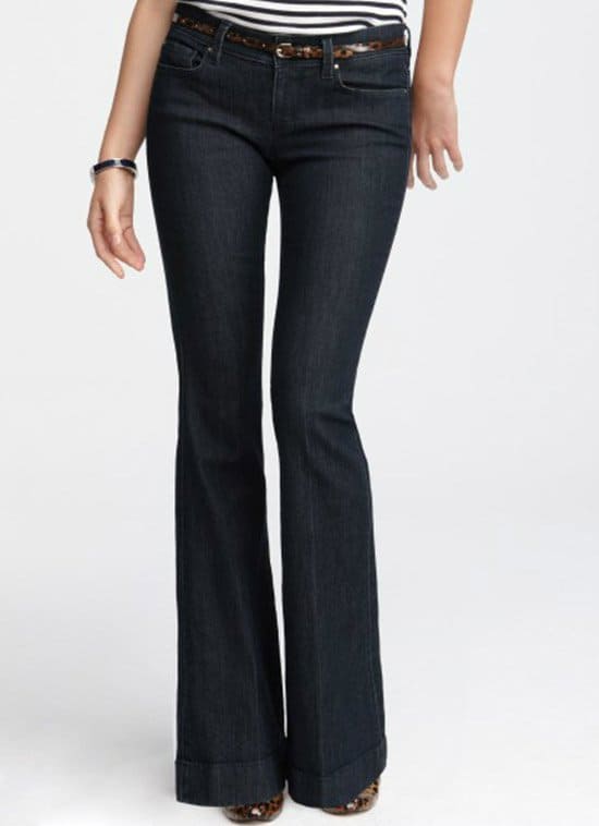 Ann Taylor Modern Denim Flare Jeans