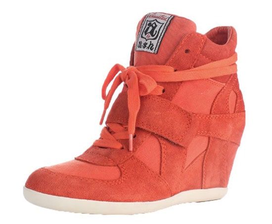 Ash Bowie Wedge Sneakers in Orange