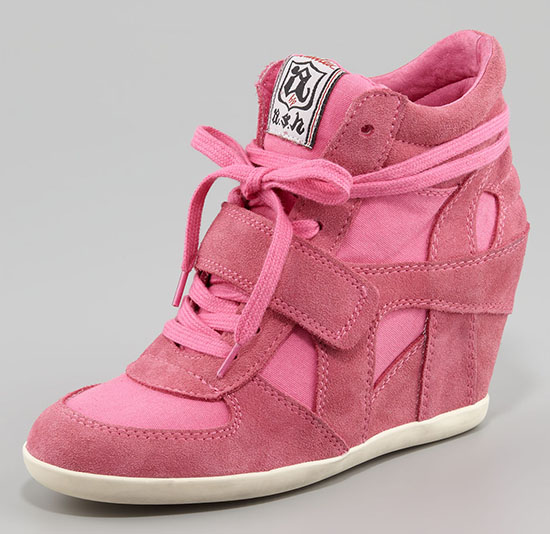 Ash Bowie Wedge Sneakers in Pink