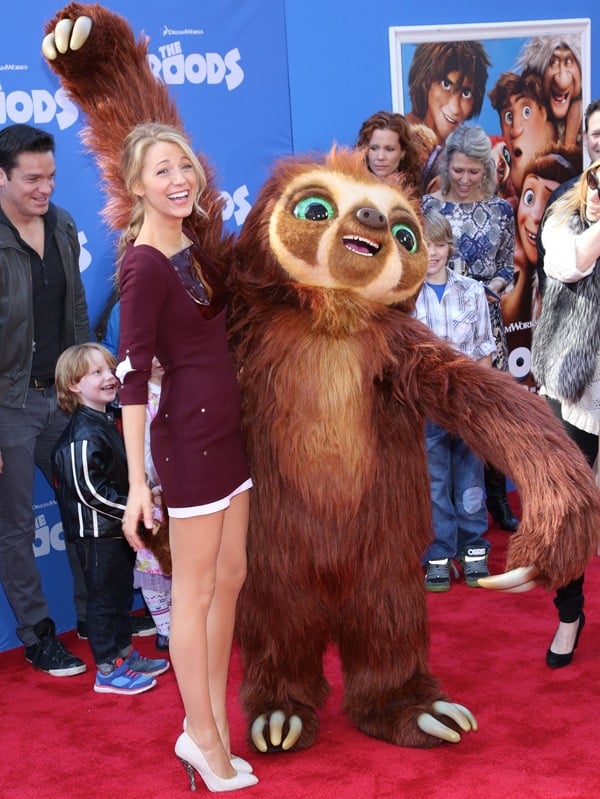 Blake Lively attends "The Croods" premiere at AMC Loews Lincoln Square 13 theater