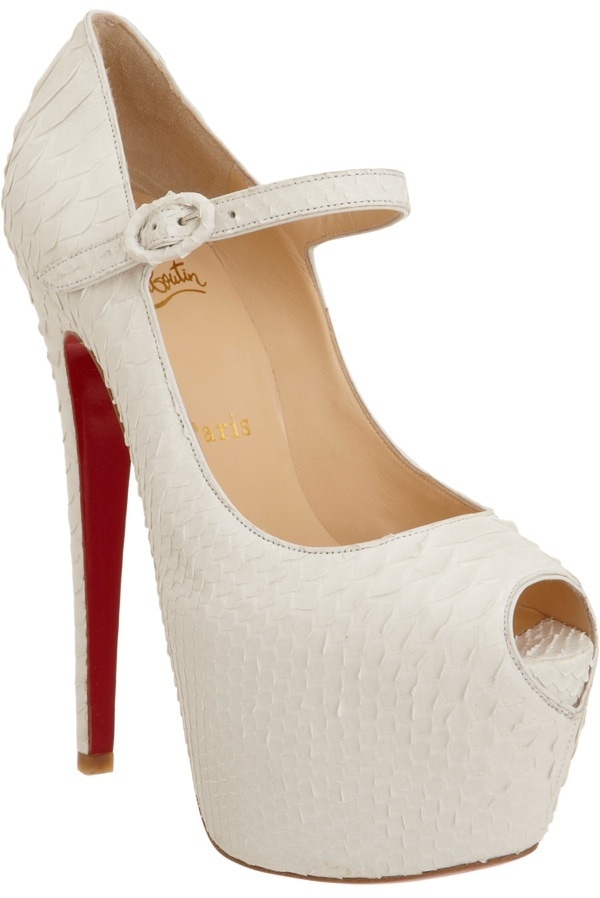 Christian Louboutin 'Lady Highness' Leather Mary Jane Platform Pumps