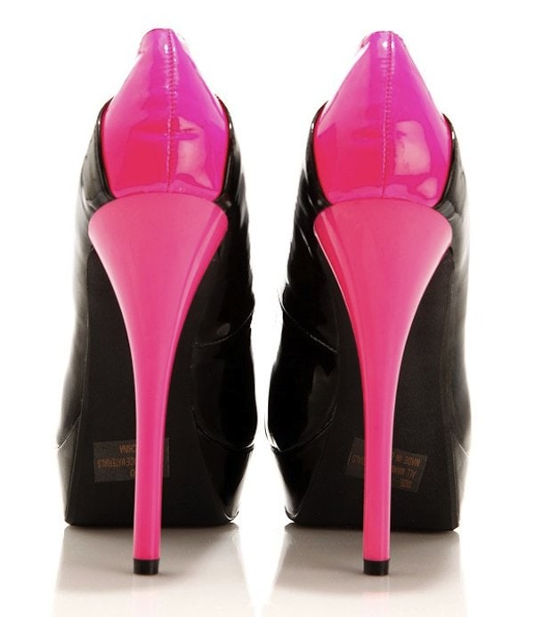 Cicihot Neon Contrast Classic Pumps