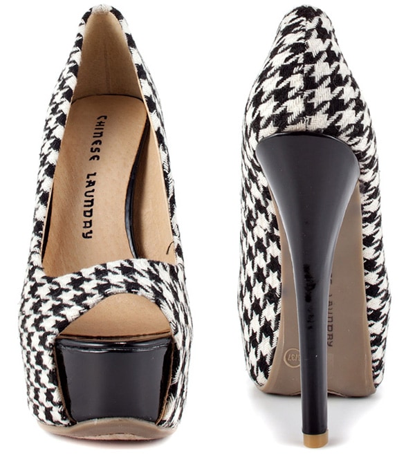Houndstooth Chinese Laundry 'Triple Major' Pumps