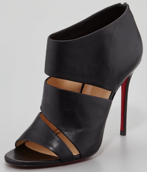 Christian Louboutin 'Cachottiere' Cutout Red-Sole Booties