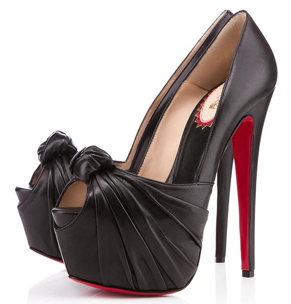Christian Louboutin 'Lady Gres' Platform Red Sole Pumps