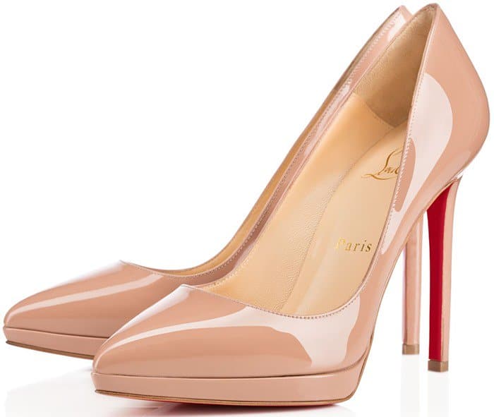 Christian Louboutin 'Pigalle Plato' Pumps in Nude