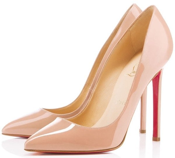 Christian Louboutin "Pigalle" Nude Pumps