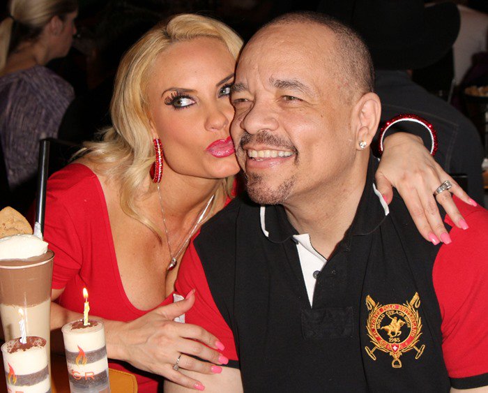 Coco Austin at her surprise birthday party at BurGR in Planet Hollywood Resort and Casino in Las Vegas on March 17, 2013