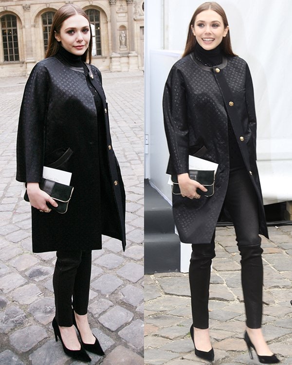 Elisabeth Olsen attends the Louis Vuitton Fall/Winter 2013 Ready-to-Wear show as part of Paris Fashion Week