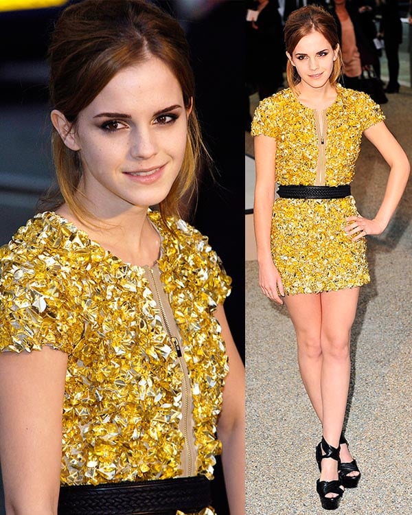 Emma Watson at the Burberry Closing Party for the 25th Anniversary of London Fashion Week, Autumn/Winter 2010, London, England, on September 22, 2009