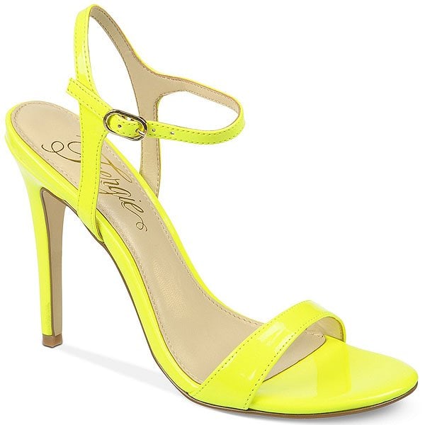 Yellow Fergie "Roxane" Ankle-Strap Sandals