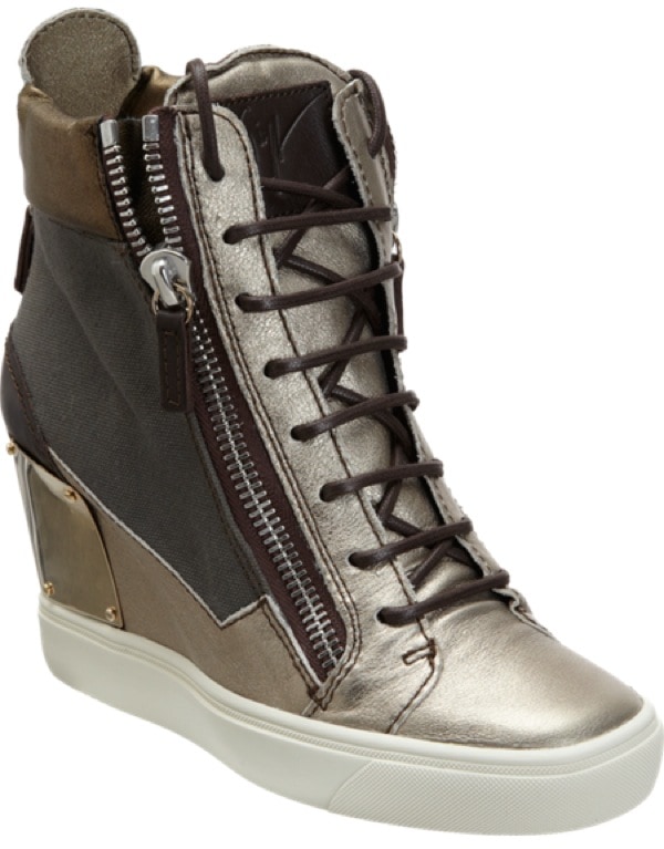 Giuseppe Zanotti Combo Zip Wedge Sneakers