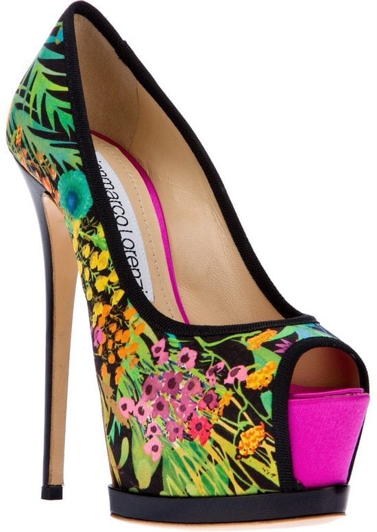 Gianmarco Lorenzi Peep-Toe Platform Pump