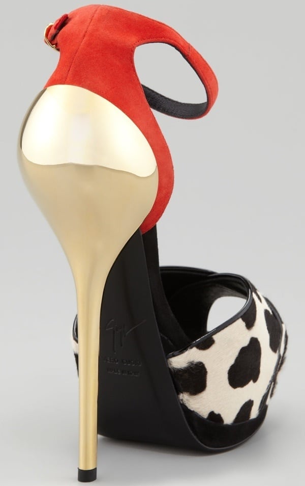 Giuseppe Zanotti Calf-Hair d'Orsay Stilettos