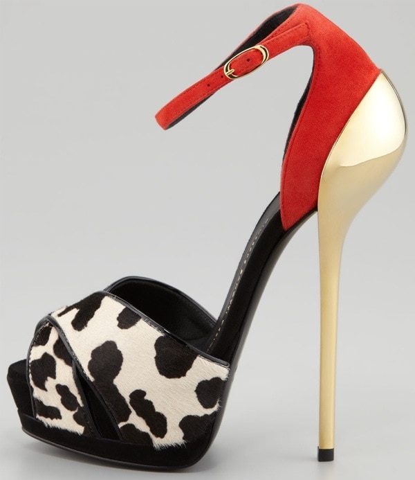 Giuseppe Zanotti Calf-Hair d'Orsay Stilettos