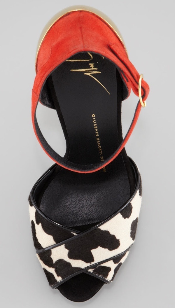 Giuseppe Zanotti Calf-Hair d'Orsay Stilettos