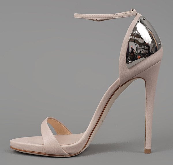 Giuseppe Zanotti Spring 2012 Sandals with Metal Plate in Nude