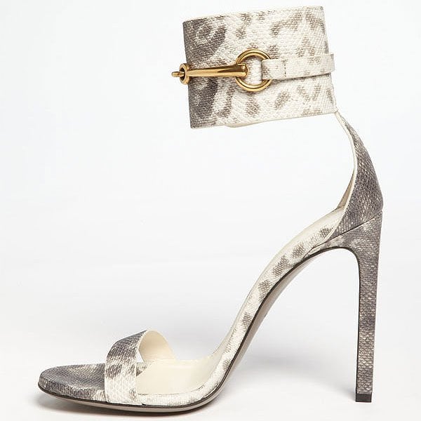 Gucci "Ursula" Ankle-Cuff Sandals