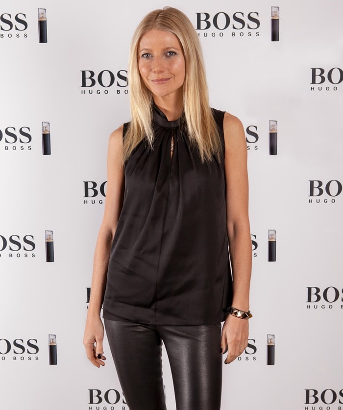 Gwyneth Paltrow and Hugo Boss celebrate Mother's Day with a Boss Nuit Pour Femme fragrance photo call in London on March 6, 2013