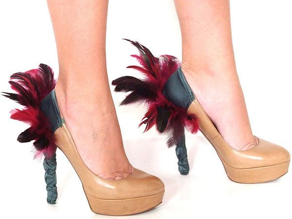 Heel Condoms Feathers