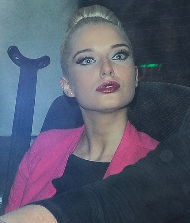 Helen Flanagan dazzles in a standout pink blazer, making a bold fashion statement at the New! Magazine anniversary party
