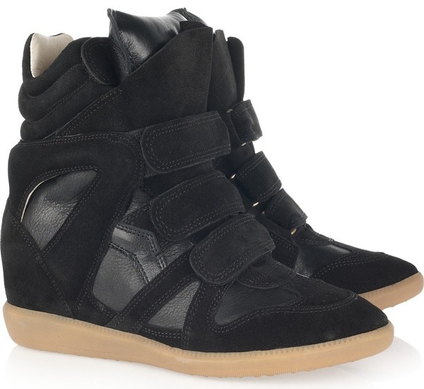 Isabel Marant "Bekket" High-Top Suede Sneakers