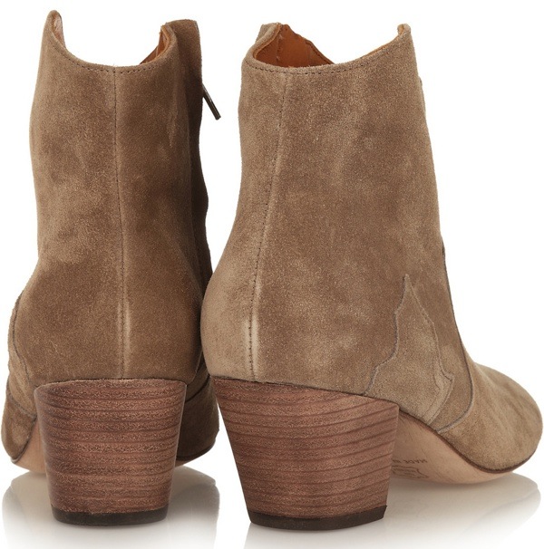 ISABEL MARANT Dicker suede ankle boots Heel