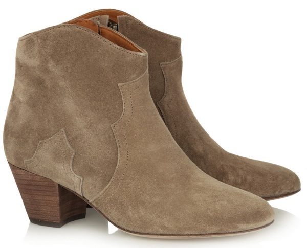 ISABEL MARANT Dicker suede ankle boots