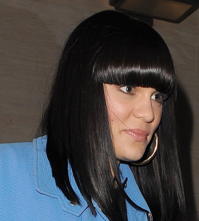 Jessie J's bob was impeccably styled and she showcased her lustrous black hair
