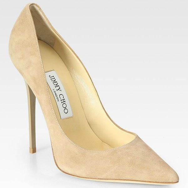 Jimmy Choo "Anouk" Suede Pumps