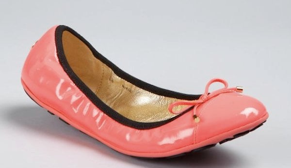 Neon Pink Patent Leather Wallach Ballet Flats