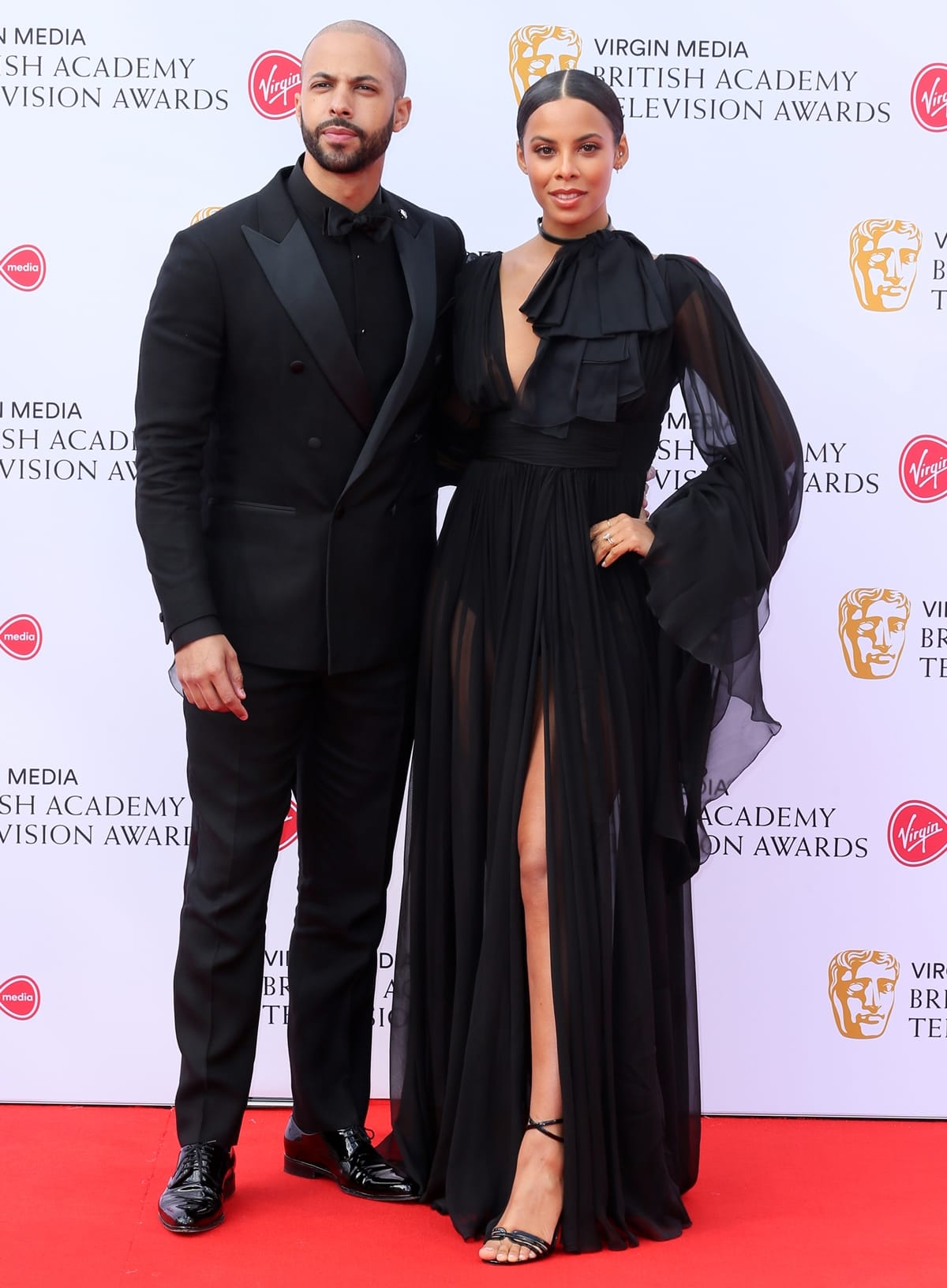 Marvin and Rochelle Humes attend the Virgin Media British Academy Television Awards