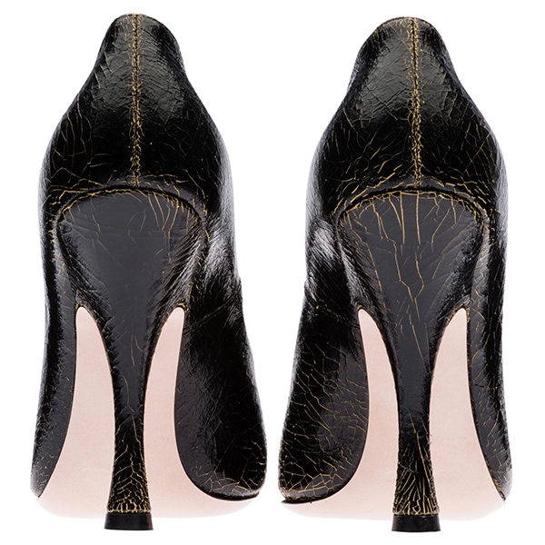 Miu Miu Craquele Leather Pumps1