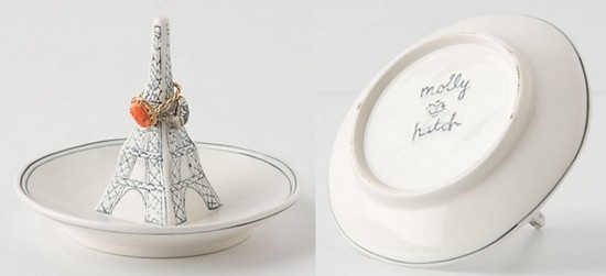 Molly Hatch Stoneware Eiffel Tower Ring Dish - Anthropologie