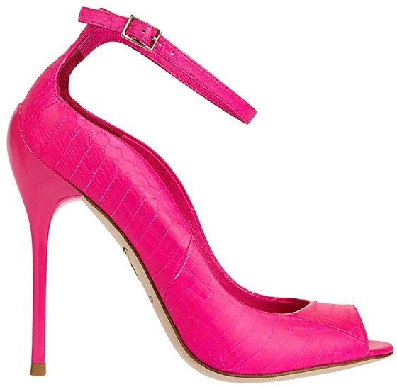 B Brian Atwood "Leida" Pumps in Pink Snake