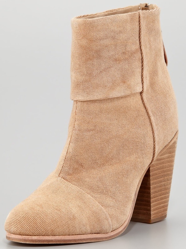 Rag & Bone Newbury Canvas Ankle Bootie, Camel $475.00