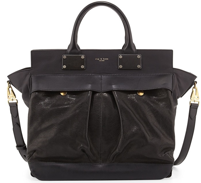 Rag & Bone Pilot Large Leather Satchel Bag