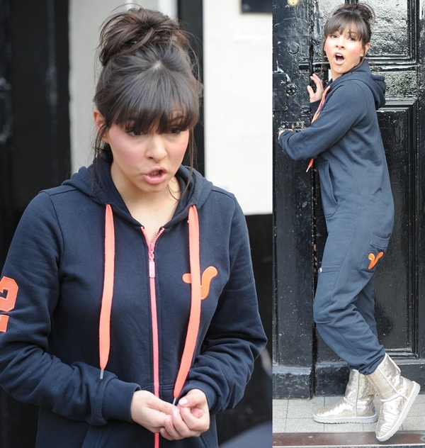 Roxanne Pallett in onesie