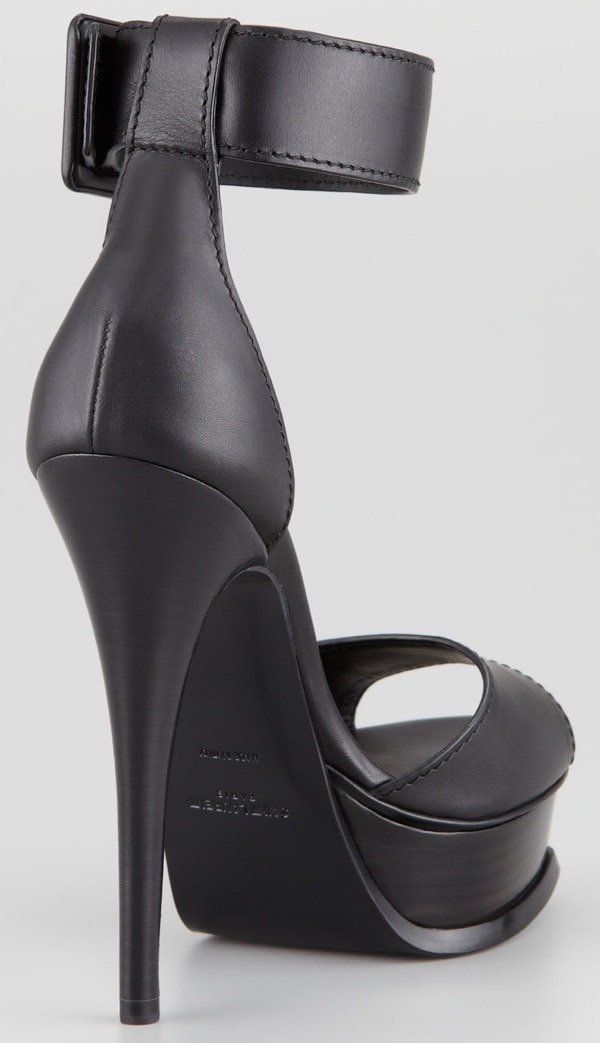 Saint Laurent 'Tribute' Ankle-Strap Platform Heels