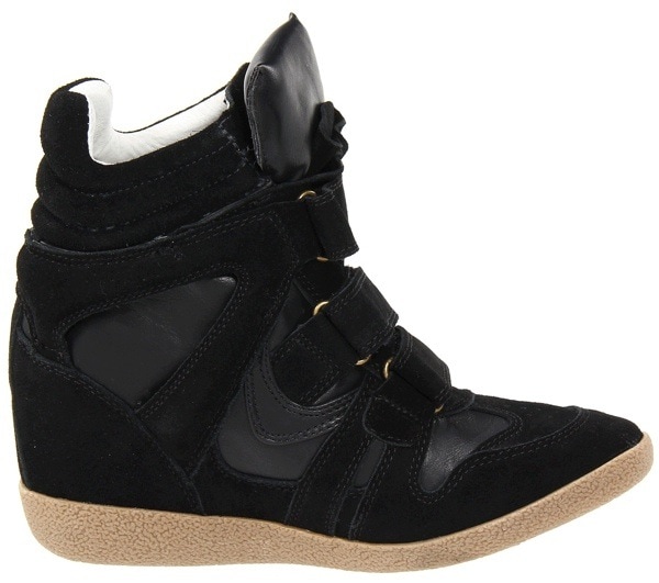 Steve Madden "Hilight" Wedge Sneakers in Black