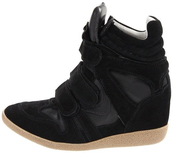 Steve Madden "Hilight" Wedge Sneakers in Black